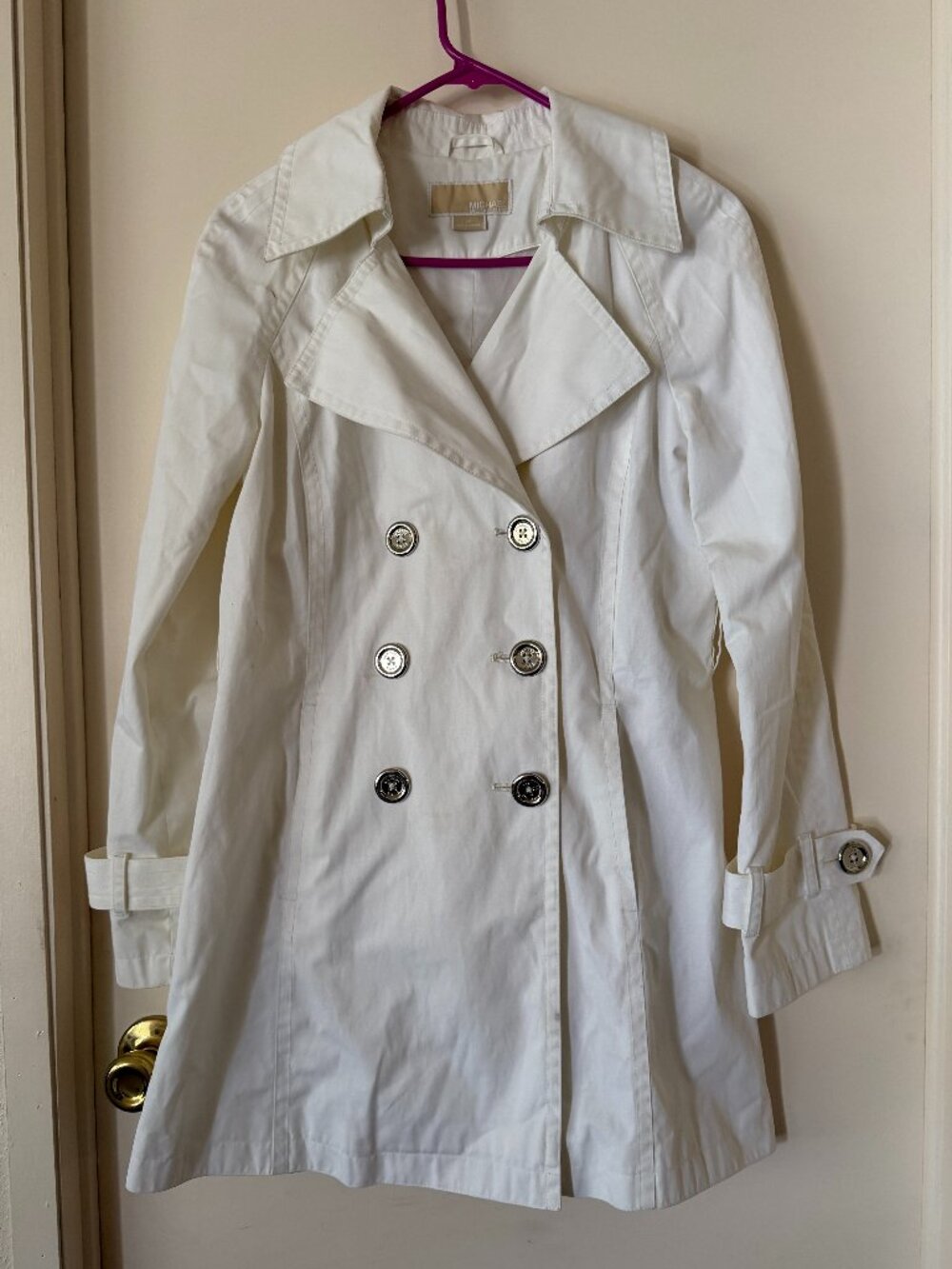 Michael Kors | White Trench Coat SZ Small